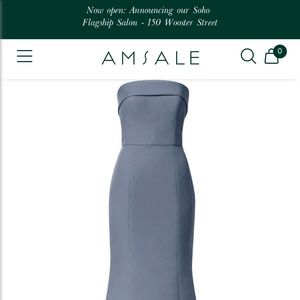 Amsale Jaylin dress - Graphite